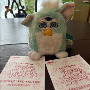 Vintage 1999 Furby Babies Original in Mint Green